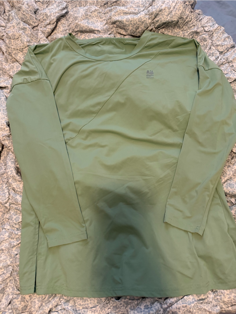 SHEIN Olive Green Long Sleeve Tee